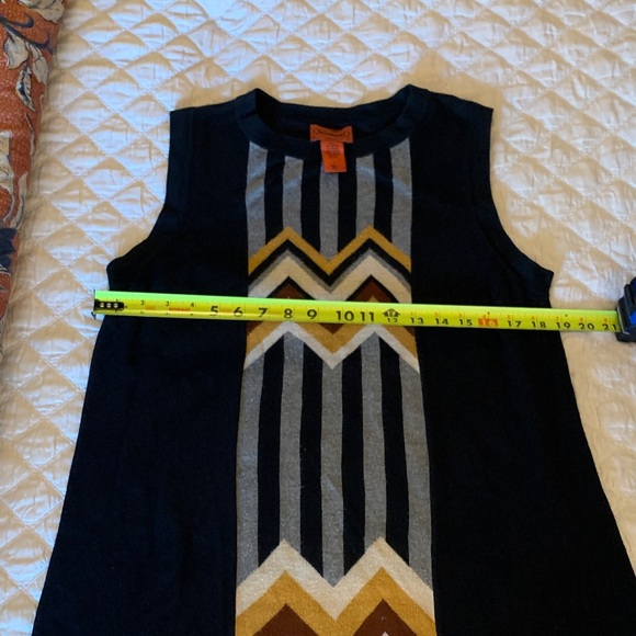 Missoni Chevron Mini Dress - Black, Brown, and Gold - Picture 6 of 6